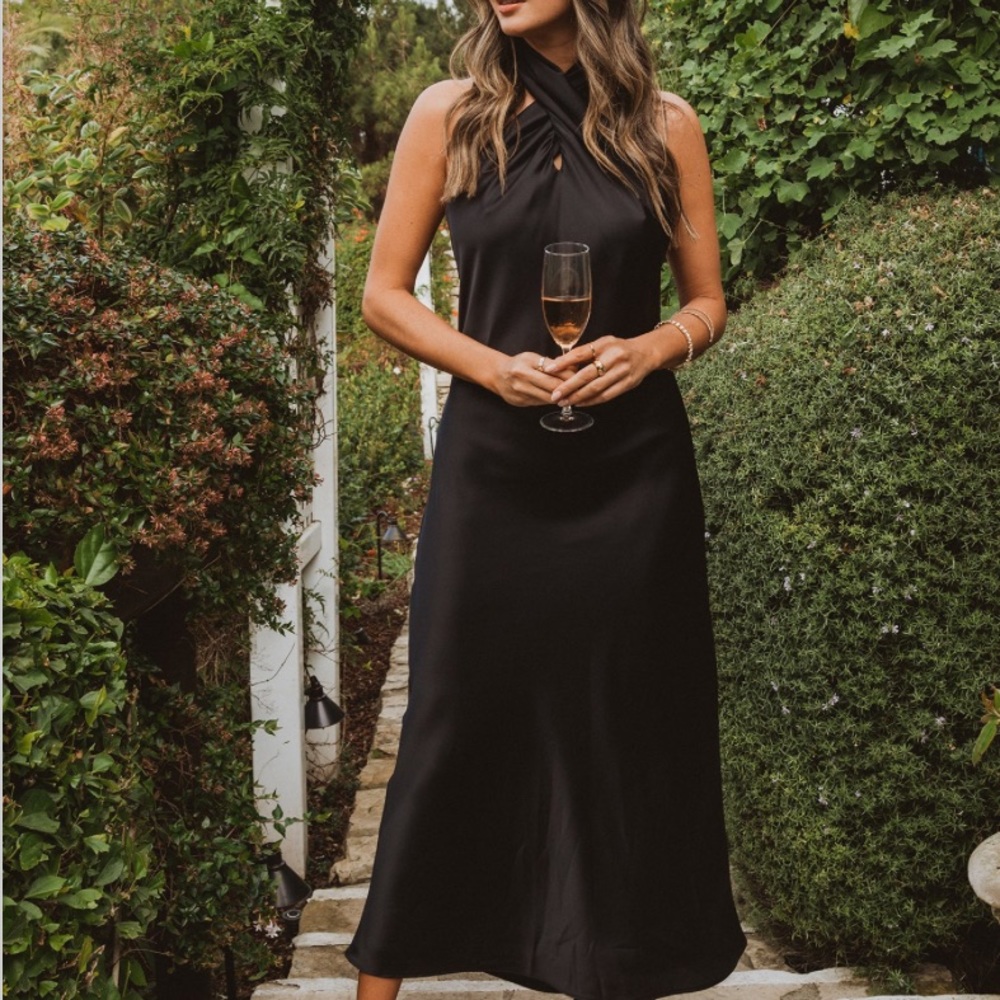 Jasmine Halter Midi Dress